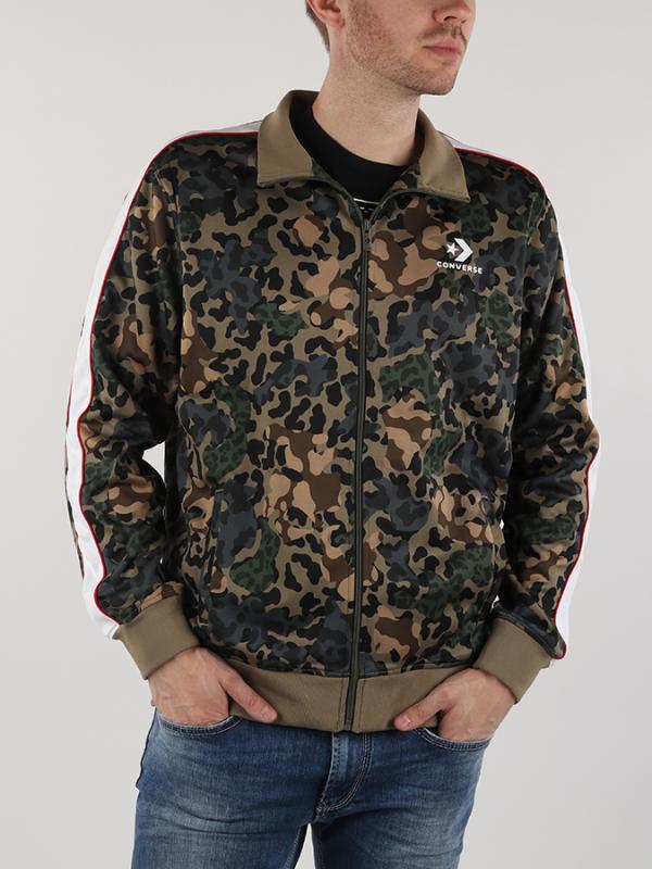 Bunda Converse M Camo Track Jacket Zelená
