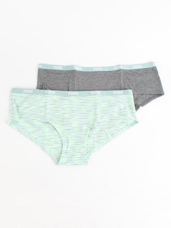 Kalhotky Puma Fluo Yarn Hipster 2 Pack Barevná