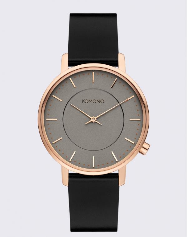 Komono Harlow Rose Gold Black