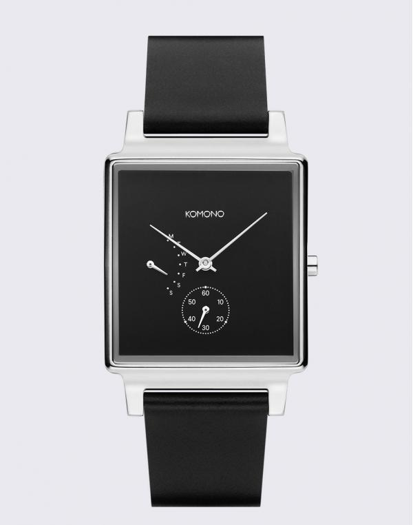 Komono Konrad Retrograde Black Silver Retrograde