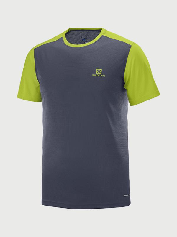 Tričko Salomon Stroll Ss Tee M Šedá