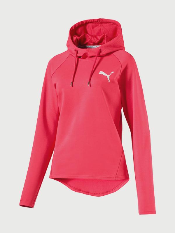 Mikina Puma ACTIVE ESS Hooded Cover up W Růžová
