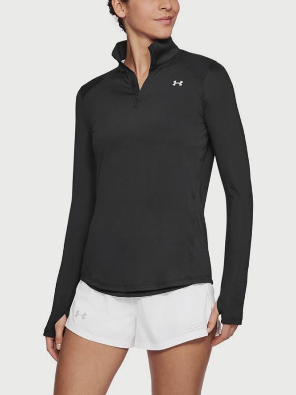 Tričko Under Armour Speed Stride 1/4 Zip Černá