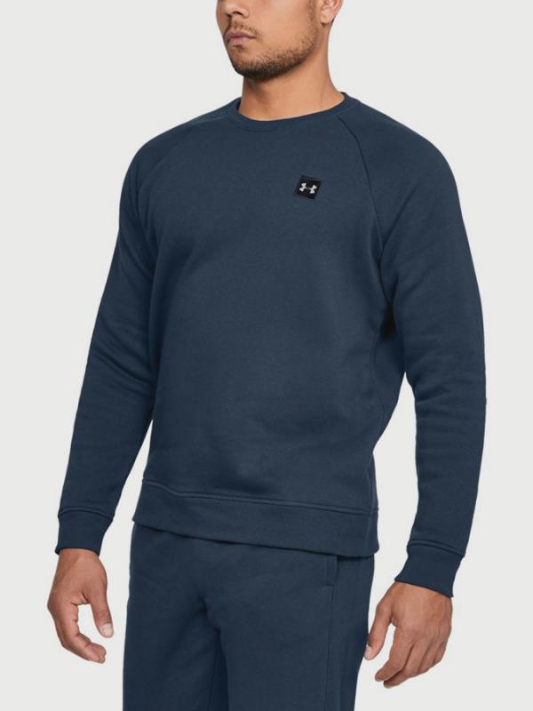 Mikina Under Armour Rival Fleece Crew Modrá