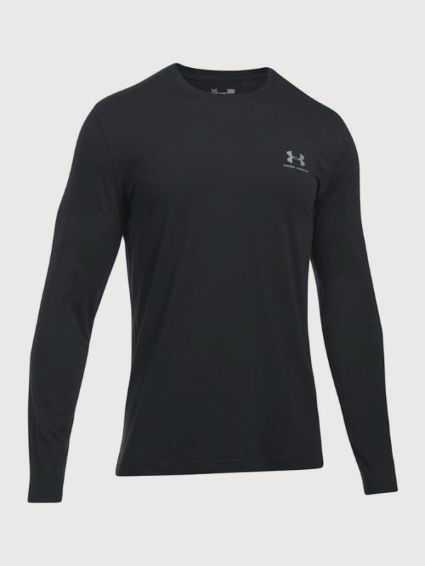 Tričko Under Armour Long Sleeve Left Chest Černá