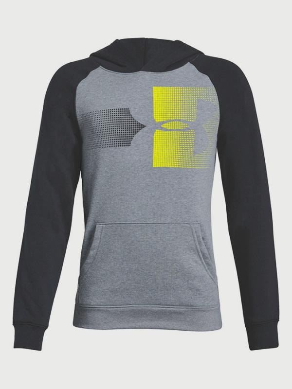Mikina Under Armour Rival Logo Hoody Šedá