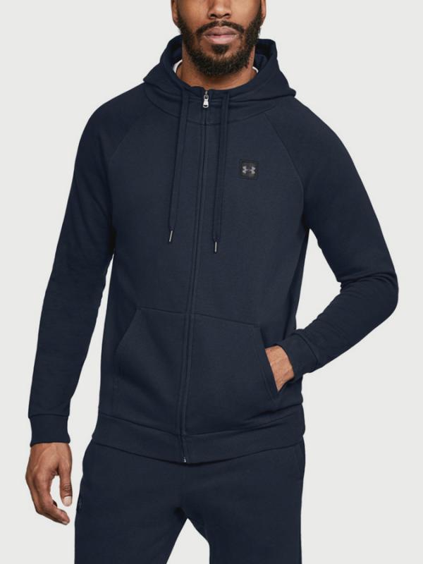 Mikina Under Armour Rival Fleece Fz Hoodie Modrá