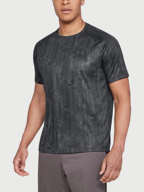 Tričko Under Armour Tech 2.0 SS Printed Černá