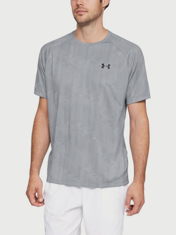 Tričko Under Armour Tech 2.0 SS Printed Šedá