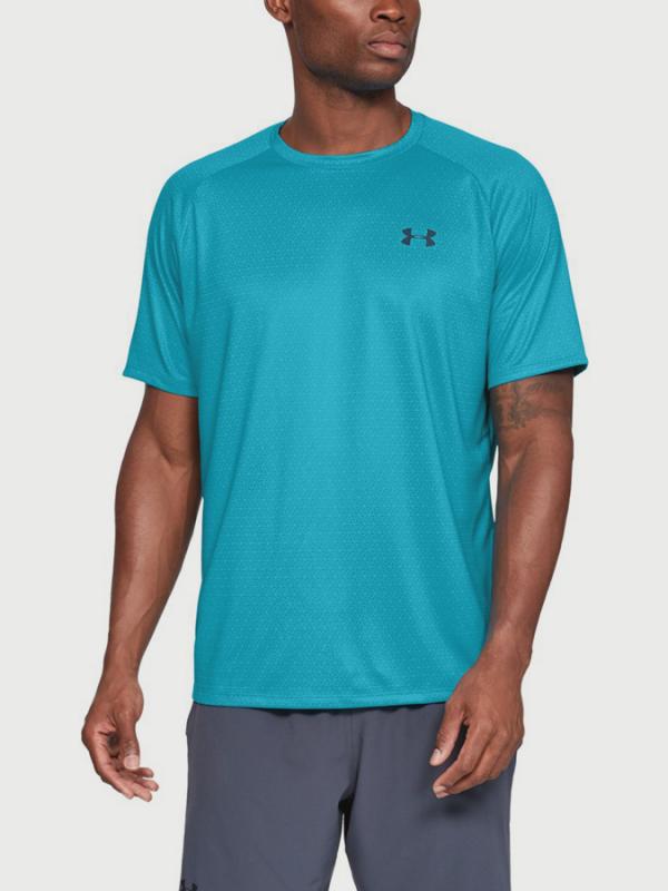 Tričko Under Armour Tech 2.0 SS Printed Modrá
