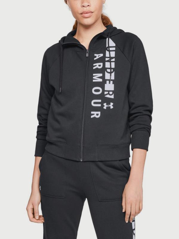 Mikina Under Armour Cotton Fleece WM FZ Černá