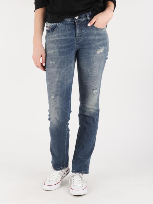 Džíny Diesel SANDY L.32 PANTALONI Modrá