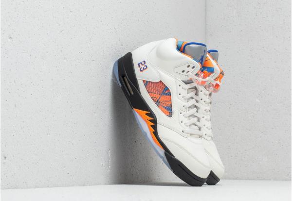 Air Jordan 5 Retro Sail/ Racer Blue-Cone-Black