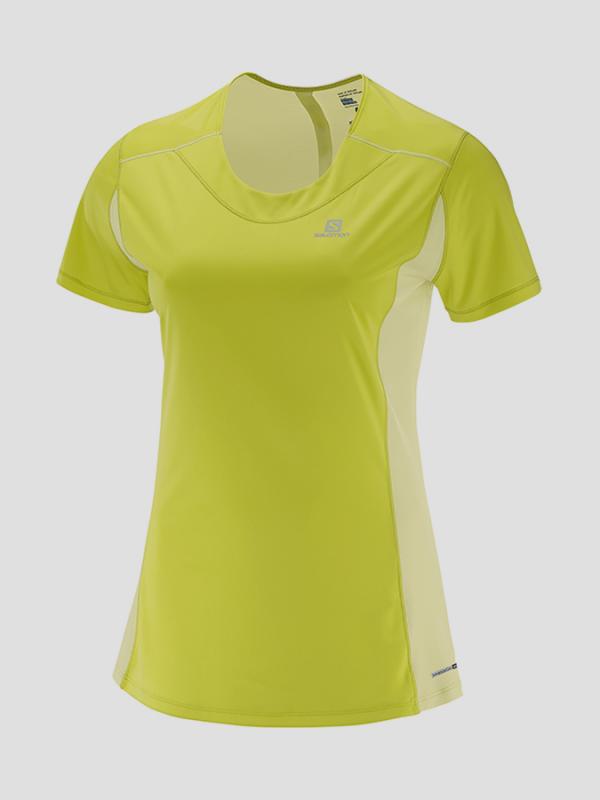 Tričko Salomon AGILE SS TEE W Sulphur Spring/Wax Yellow Žlutá