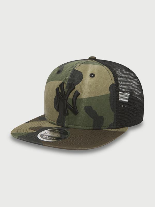 Kšiltovka New Era 950 MLB trucker washd camo snp NEYYAN Zelená