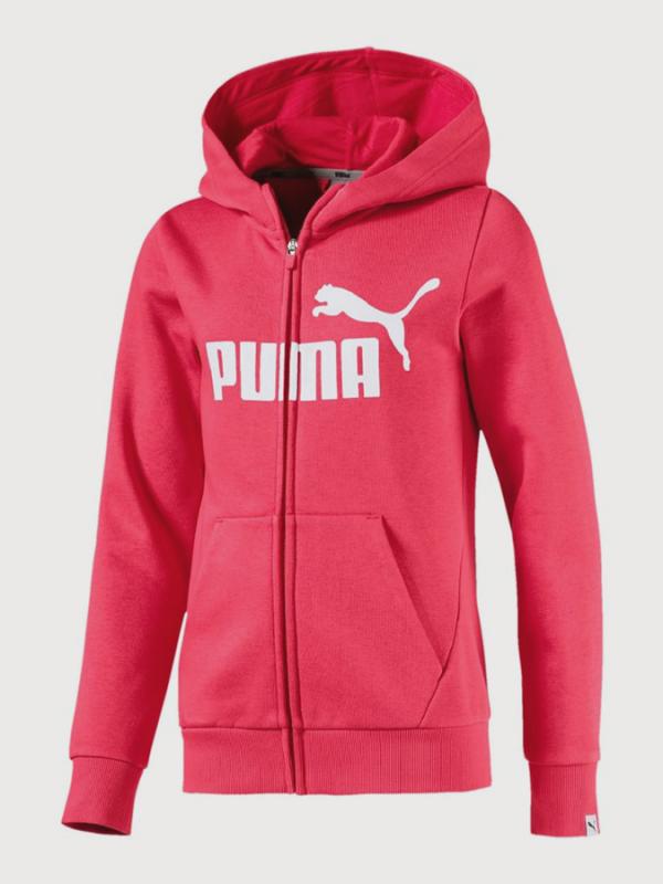 Mikina Puma Style ESS FZ Hoody TR Růžová