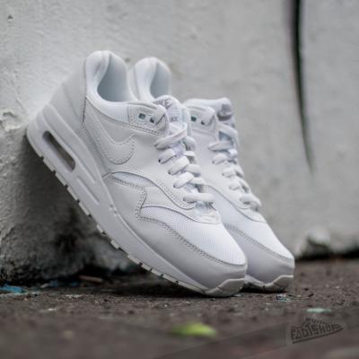 Nike Air Max 1 GS White/ White- Metallic Silver