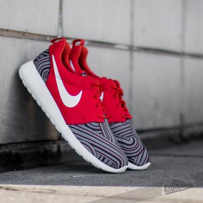 Nike Roshe One Print Unviersity Red/ White- Tm Red- Gym Red
