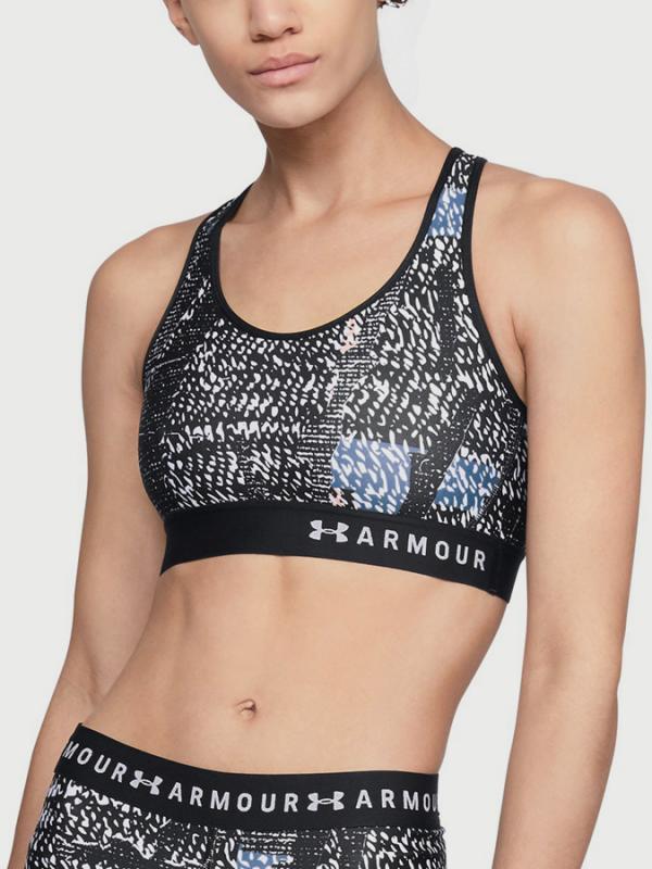 Kompresní podprsenka Under Armour Mid Keyhole Print Barevná