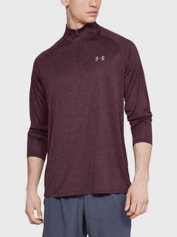 Tričko Under Armour Tech 2.0 1/2 Zip Červená