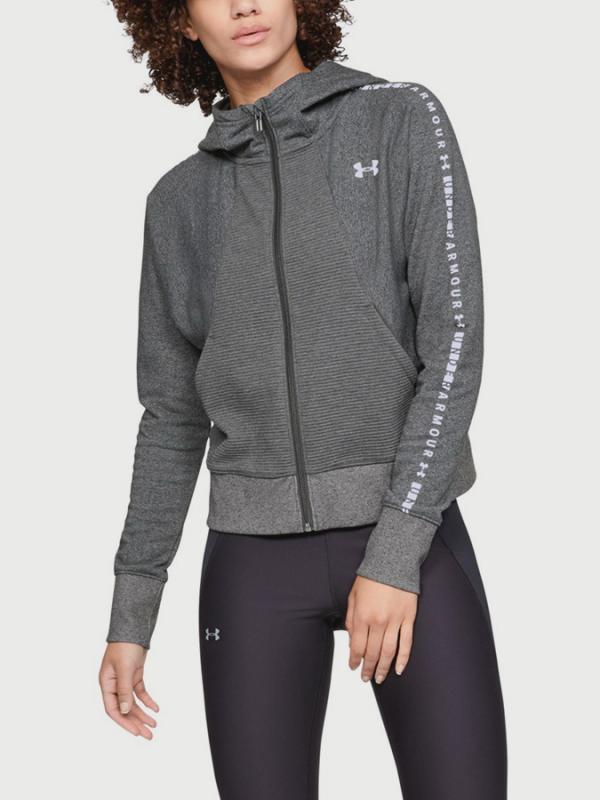 Mikina Under Armour TB Ottoman Fleece FZ-WM Graphic Šedá