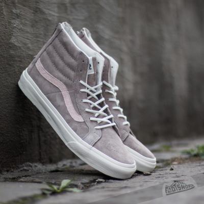 Vans Sk8-Hi Slim Zip (Croc Emboss) Hemp/Blanc De Blanc