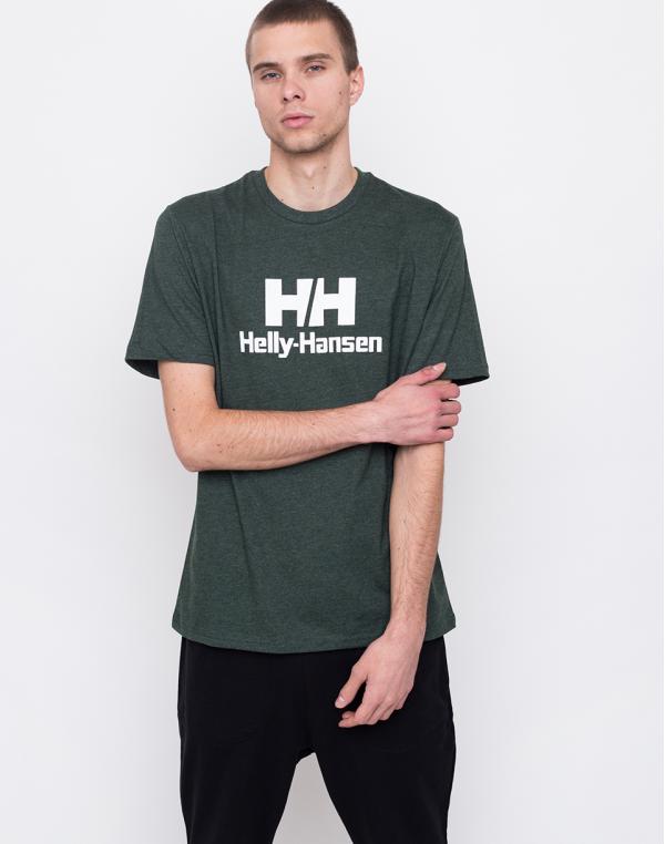 Helly Hansen Logo T-shirt Mountain Green Melange S