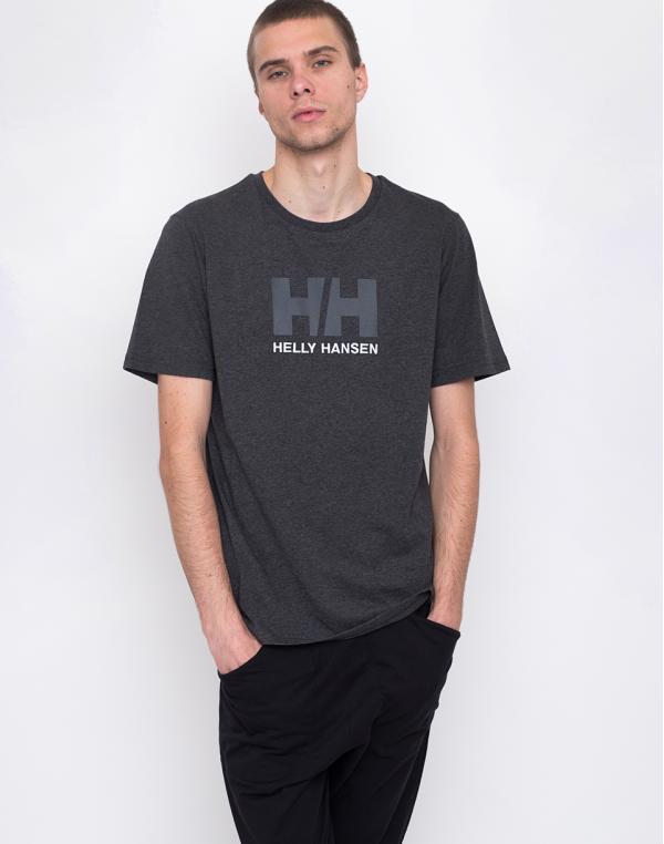 Helly Hansen Logo T-shirt Ebony Melange S