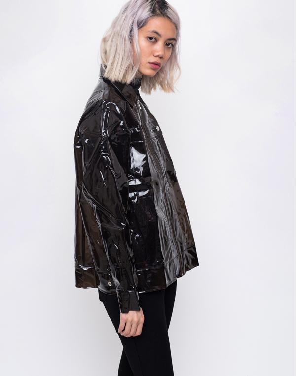 Rains LTD Boxy Jacket 91 Glossy Brown S/M
