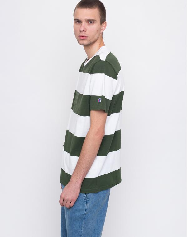 Champion Striped T-Shirt BAF/WHT L