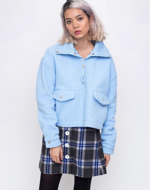House of Sunny Teddy Pullover Muted Blue 40