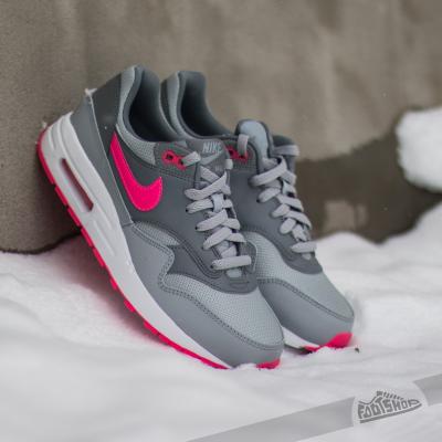 Nike Air Max 1 (GS) Wolf Grey/ Hyper Pink-Cool Grey-White