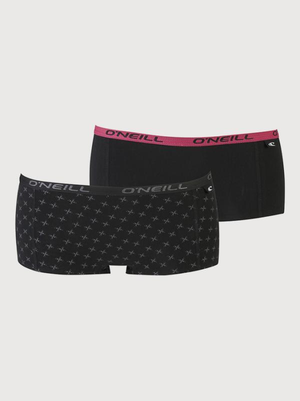 Kalhotky O´Neill Hipster with design 2-pack Černá