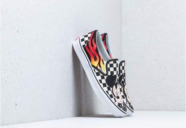 Vans x Disney Classic Slip-On Mickey & Minnie/ True White