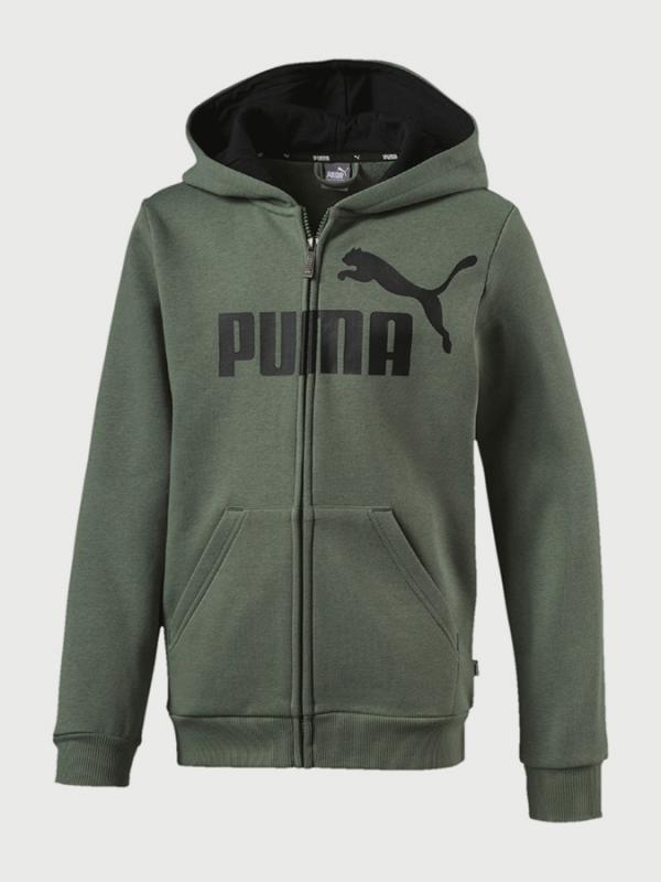 Mikina Puma Essentials Hooded Jacket B Zelená