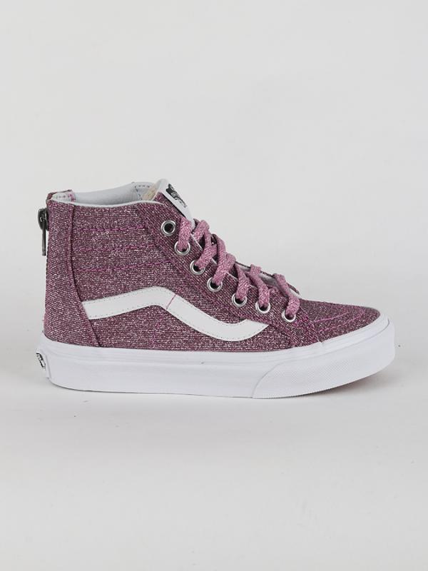 Boty Vans UY Sk8-HI Zip (Lurex Glitter) Růžová