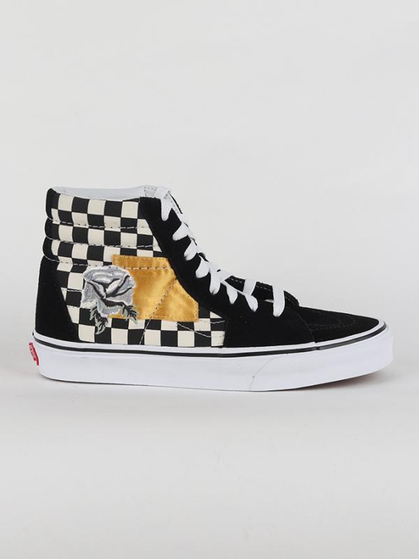 Boty Vans UA Sk8-HI (Satin Patch) Černá