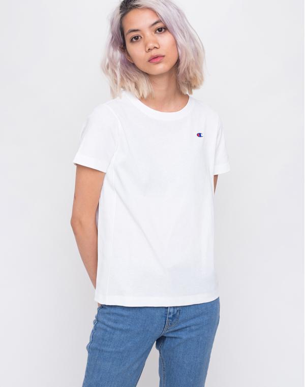 Champion Crewneck T-Shirt WHT L