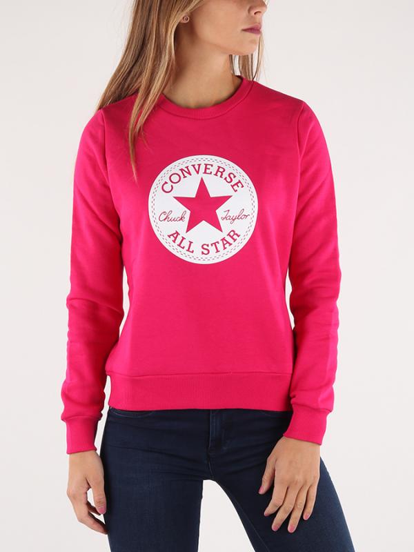 Mikina Converse W Chuck Taylor Crew Růžová