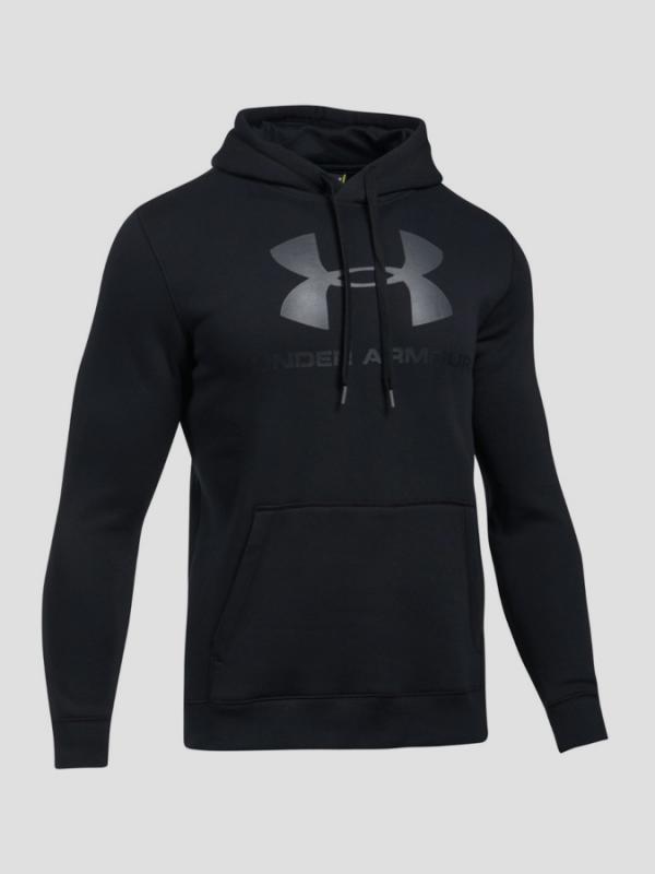 Mikina Under Armour Rival Fitted Graphic Hoodie Černá