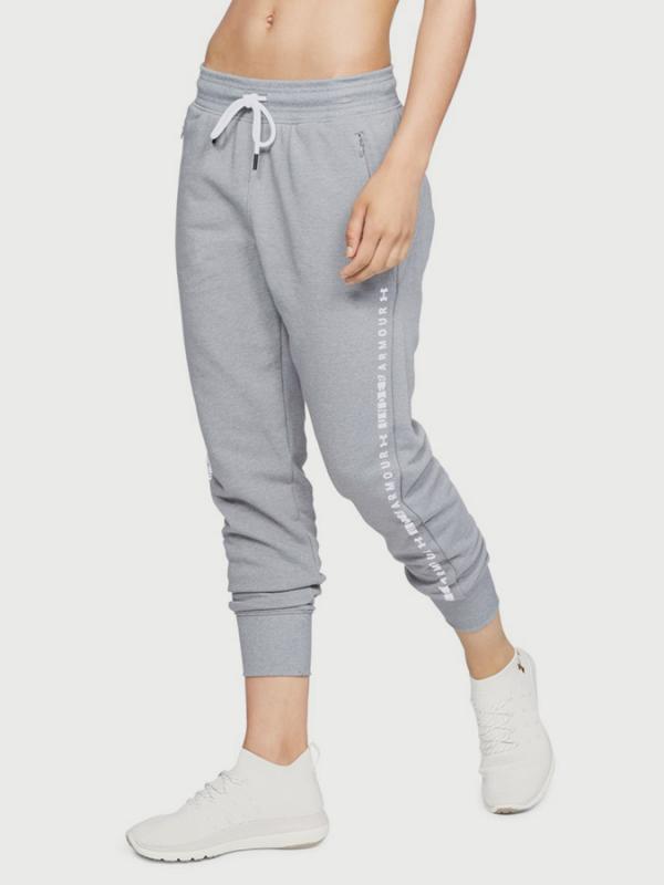 Tepláky Under Armour TB Ottoman Fleece Pant-WM Šedá