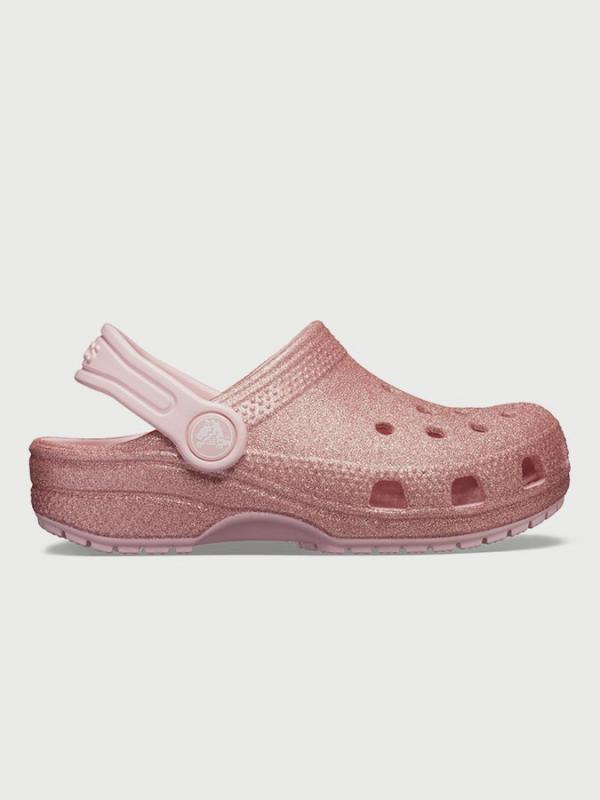 Sandály Crocs Classic Glitter Clog Růžová