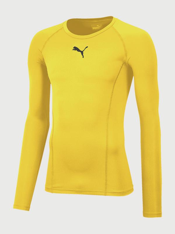 Tričko Puma LIGA Baselayer Tee LS Žlutá