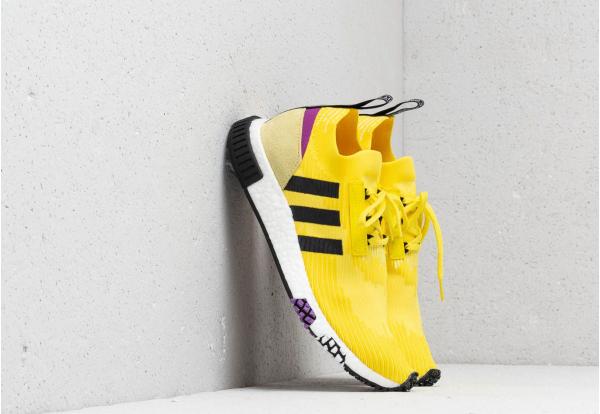 adidas NMD Racer Primeknit Solar Yellow/ Core Black/ Shock Purple