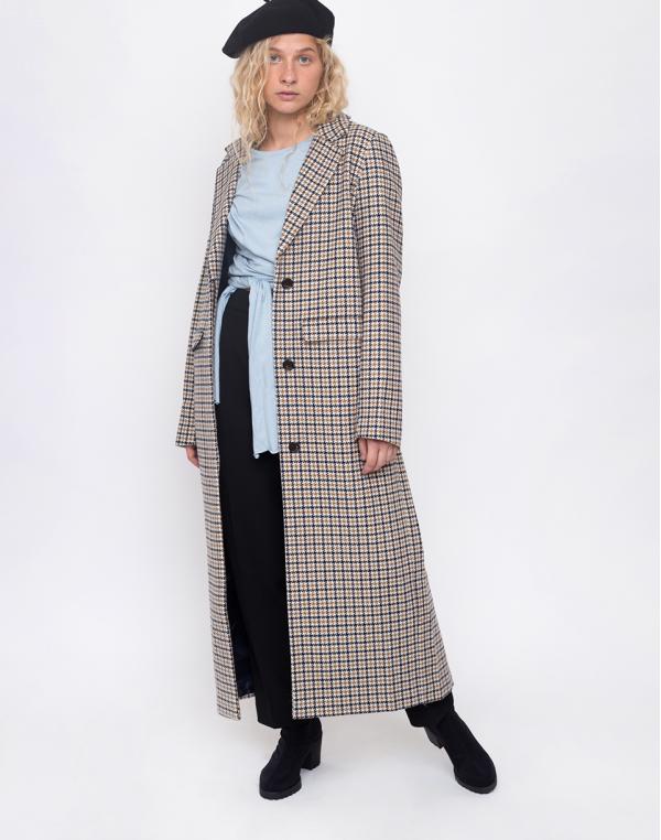 Edited Frida Brown, Blue, Beige Check 40