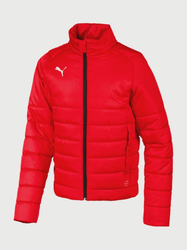 Bunda Puma LIGA Casuals Padded Jkt Jr Červená
