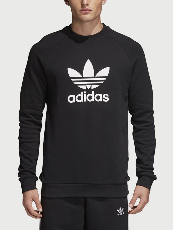 Mikina adidas Originals Trefoil Crew Černá
