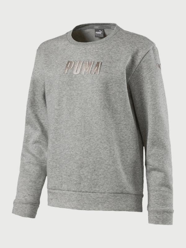 Mikina Puma Style Crew Sweat G Šedá