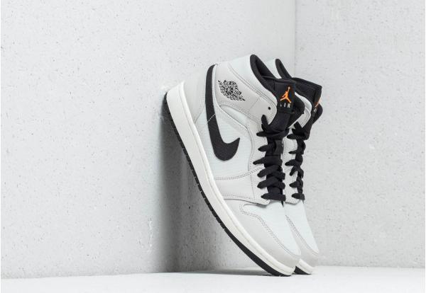 Air Jordan 1 Mid SE Light Bone/ Cone-Black-Sail