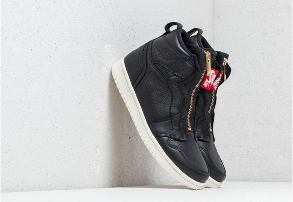 Air Jordan Wmns 1 High Zip Black/ Sail-University Red